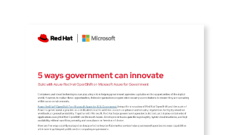 Las cinco maneras en las que los gobiernos pueden generar innovaciones con Azure