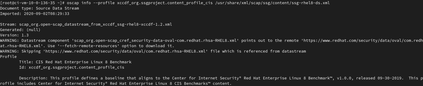 rhel 8 cis ansible playbook