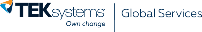 TEKsystems own change partnered with Global Services logo