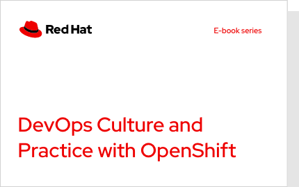 Immagine della copertina dell'ebook DevOps culture and practice with OpenShift