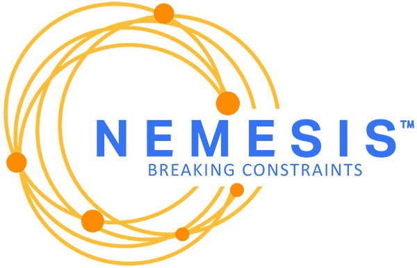 NEMESIS logo, tag line 