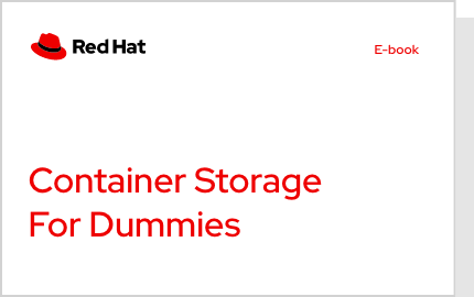 Container storage for Dummies e-book cover
