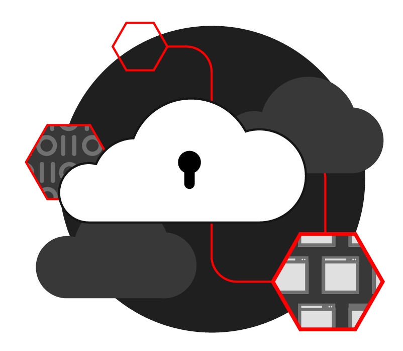 Illustrazione di un'infrastruttura cloud