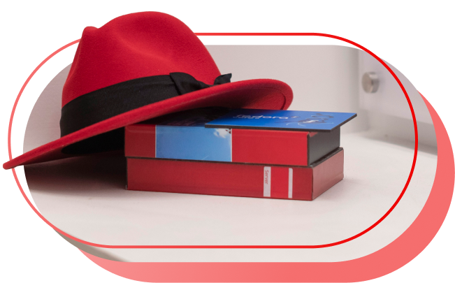 Red hat on boxes