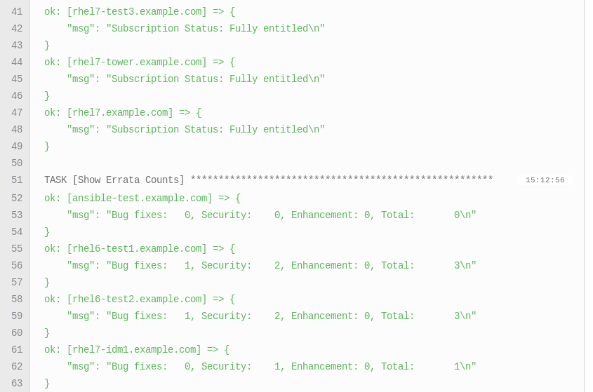 Showing values of the playbook variables in Ansible Tower