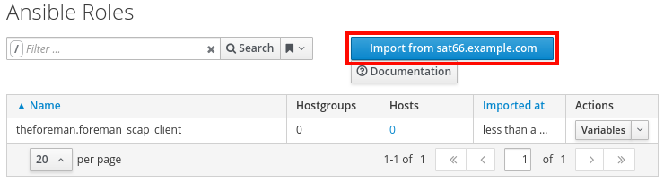 Ansible role dialog