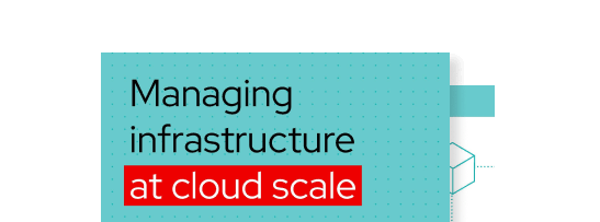 Cover for ebook that reads Managing infrastructure at cloud scale