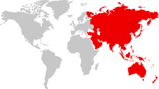 Mapa Asia