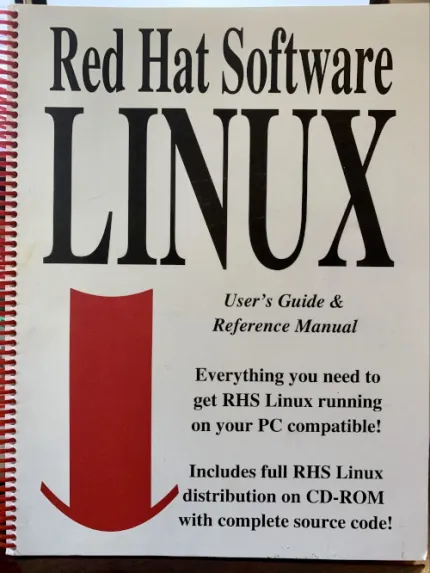 Red Hat Software Linux book for Halloween release in 1994 - 25 years ago as of Halloween 2019!