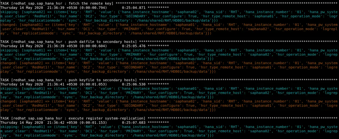 2 Playbook ./deploy-sap-hana-hsr.yaml