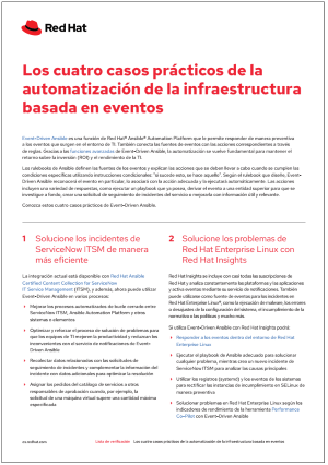 Los cuatro casos prácticos de la automatización de la infraestructura basada en eventos