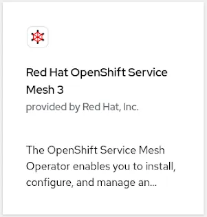 Red Hat OpenShift Service Mesh 3 in OperatorHub