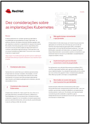 Dez considerações sobre as implantações Kubernetes