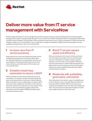 Automate IT service management actions and ensure a single source of truth