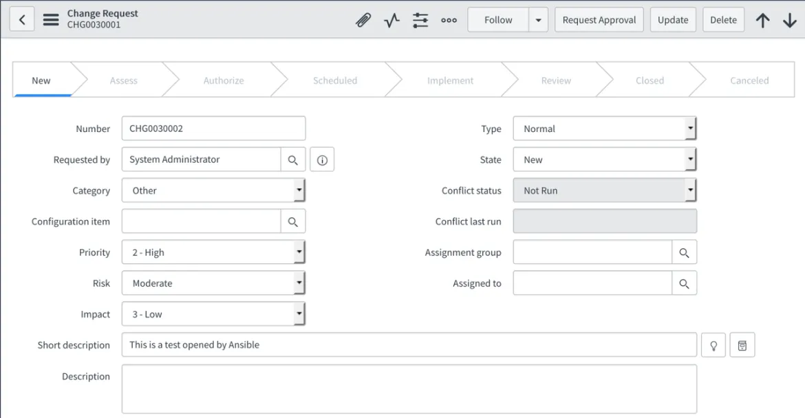 ServiceNow web portal two