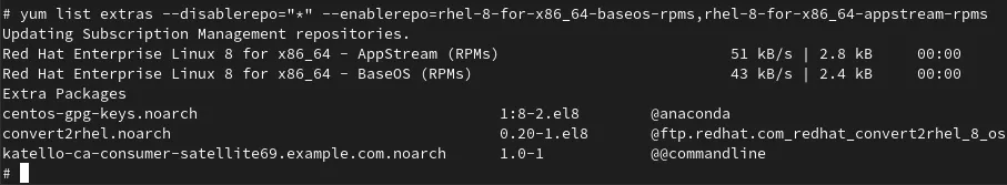 fig 7 convert2rhel login and validate