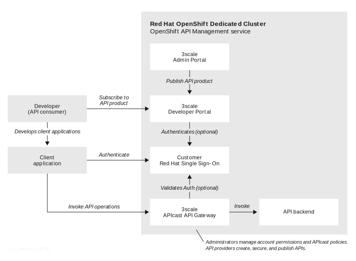 Figure 1: OpenShift API Management illustrated