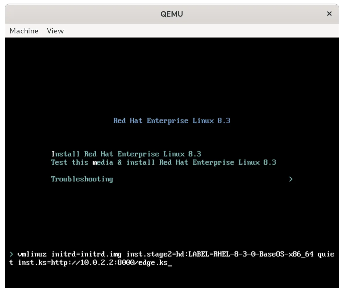 RHEL Edge QEMU