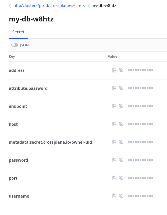 vault root instance