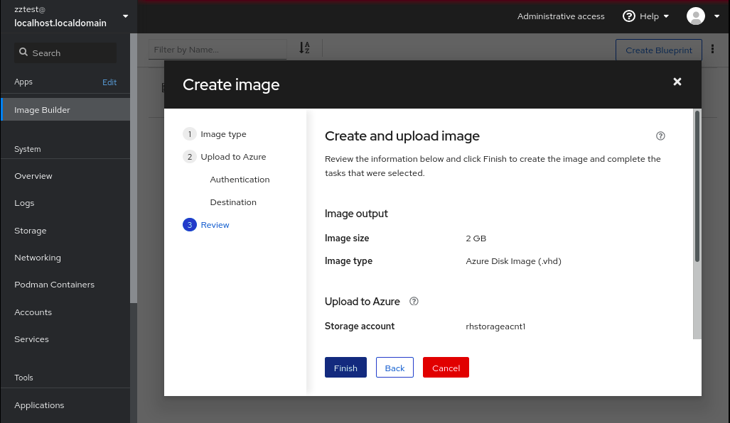 Deploying to the Azure cloud Image Builder 6d2