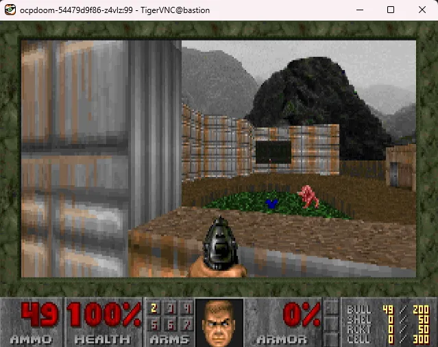 Screenshot of doom monster