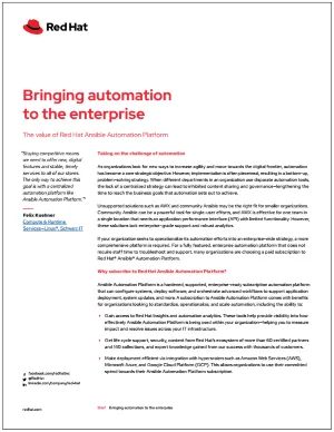 Bringing automation to the enterprise