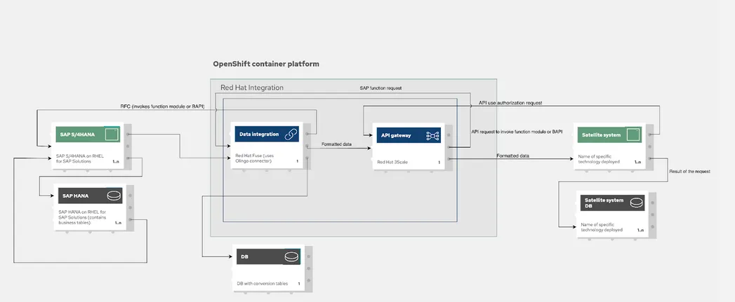 Figure 3 Application invoking an SAP function