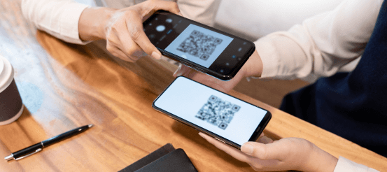 Cellphones with QR codes