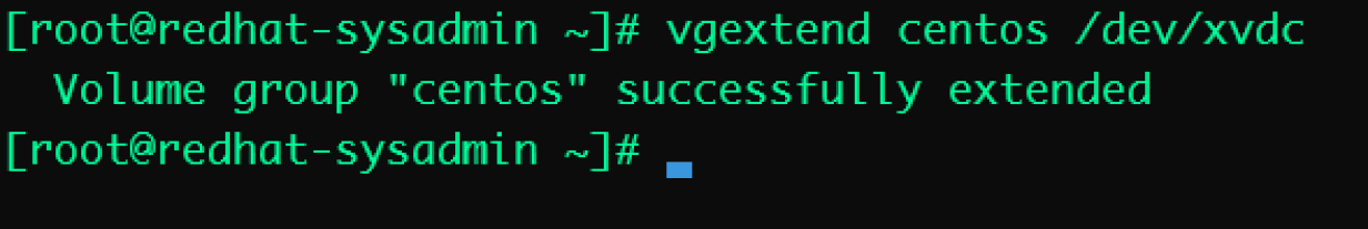 lvextend redhat