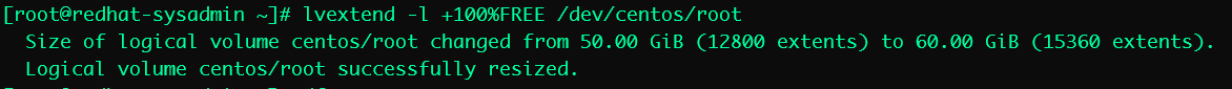 lvextend redhat