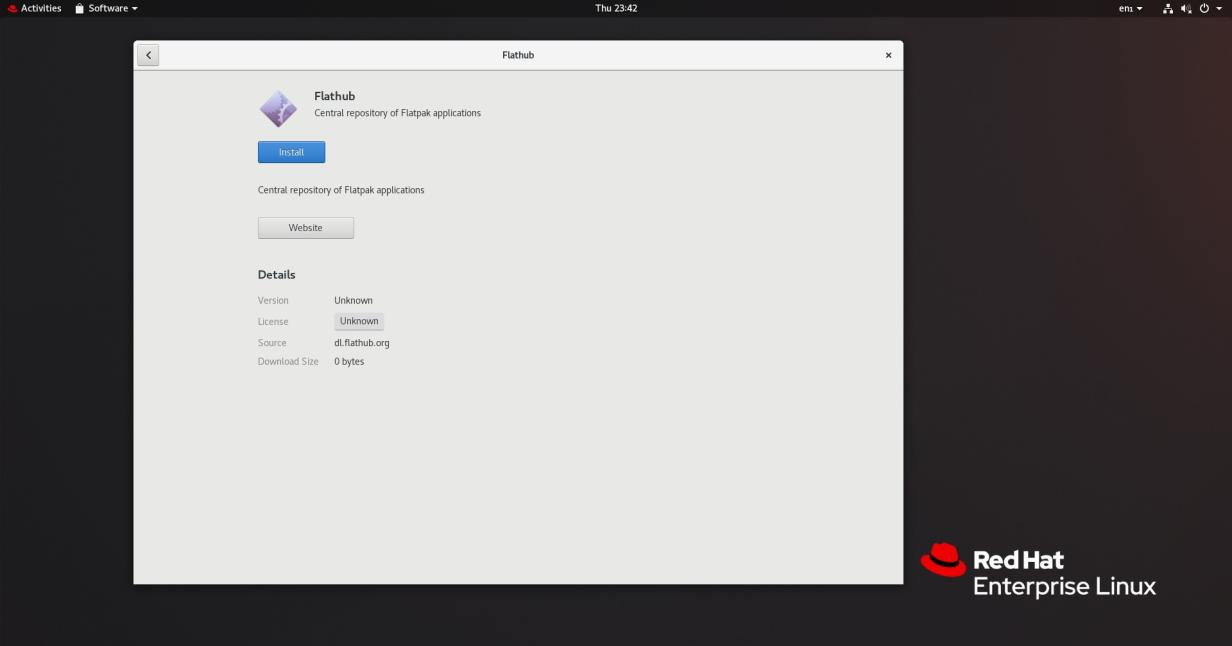 Installing flathub