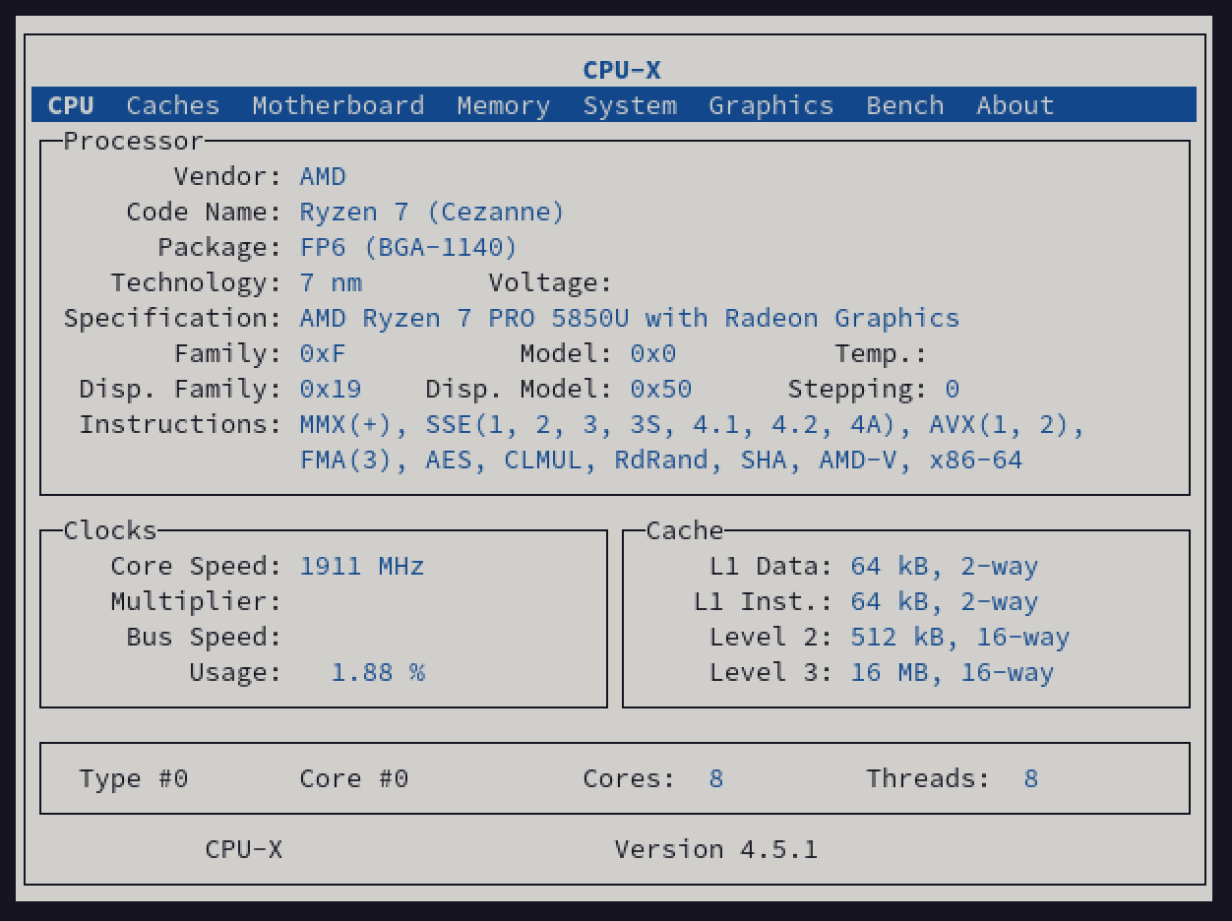 Raccogli informazioni sul sistema Linux con CPU-X - Aggregatore GNU/Linux e  dintorni